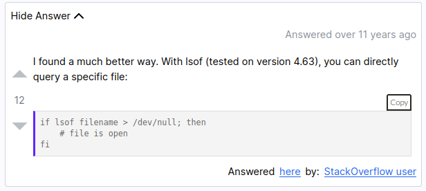 The Stackoverflow Answer
